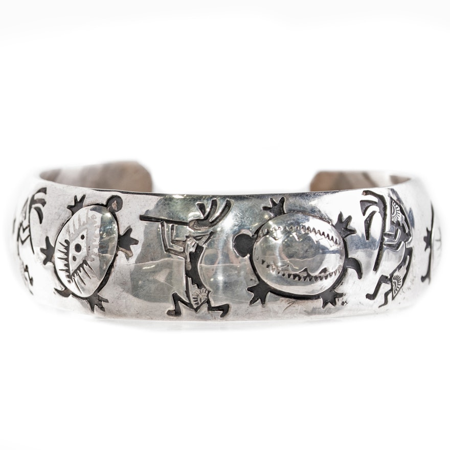 Sterling Silver Turtle Cuff Bracelet