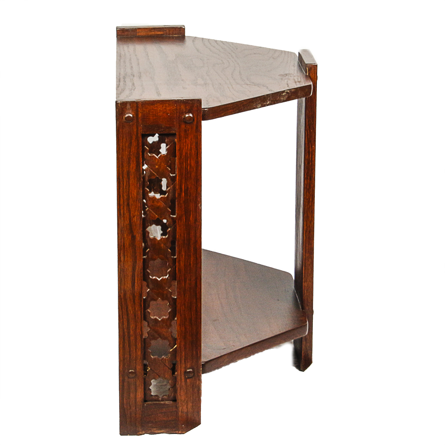 Dark Stained Oak Accent Table