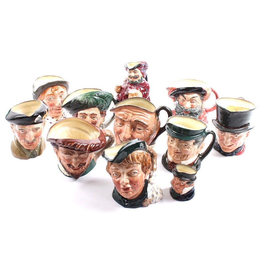 Royal Doulton Character and Toby Jugs including "Dick Whittington"