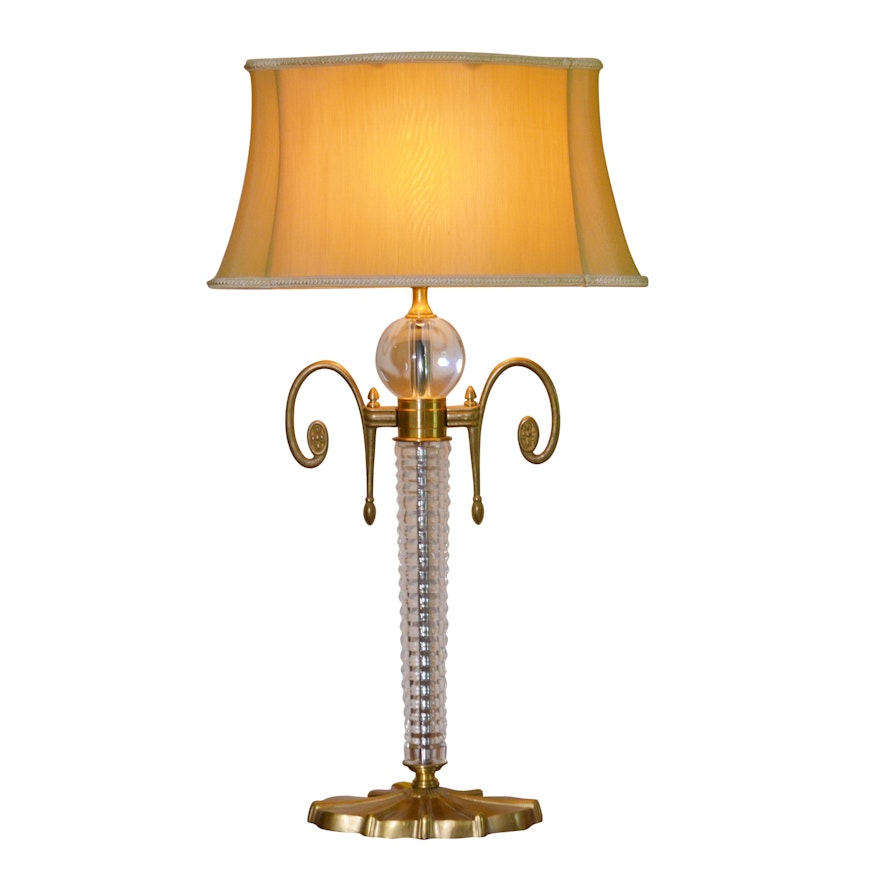 Chelsea House Metal and Glass Table Lamp