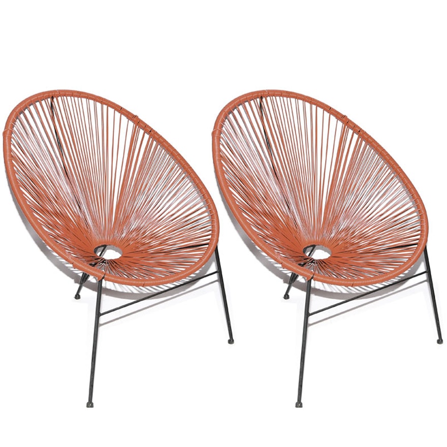 Pair of Acapulco Style String Chairs