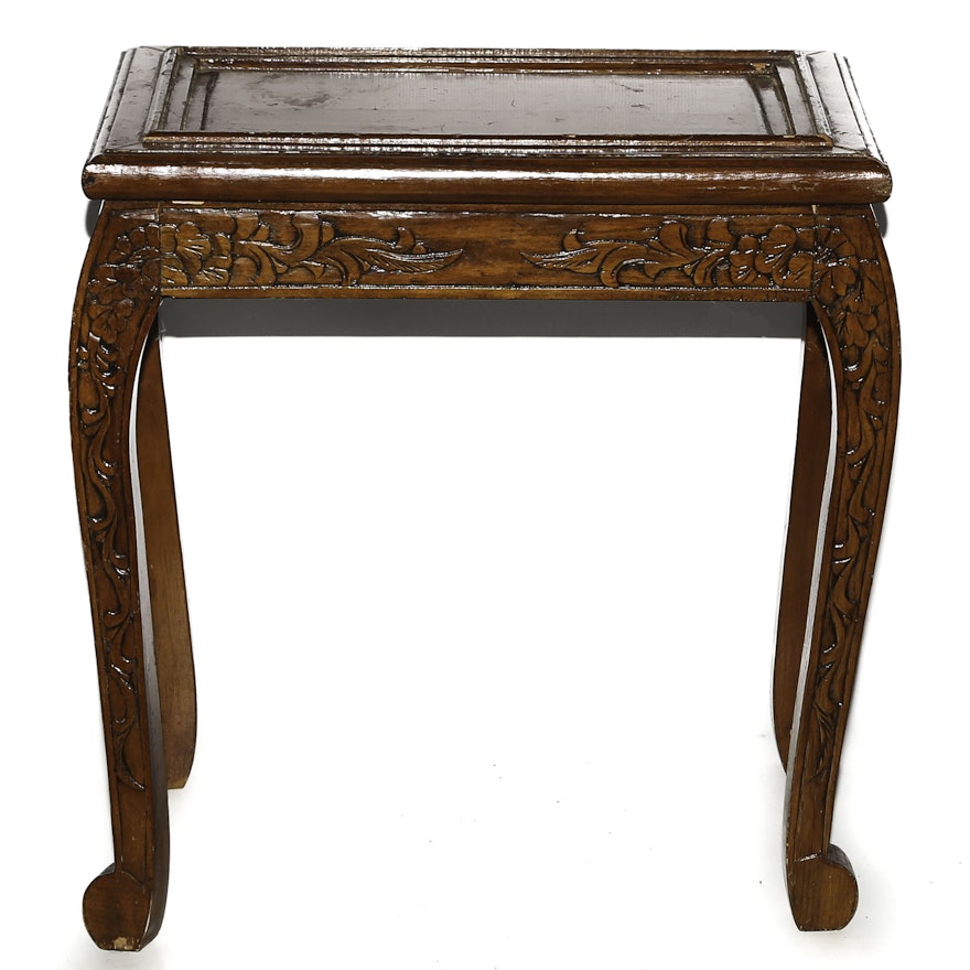 Chinese Carved Side Table