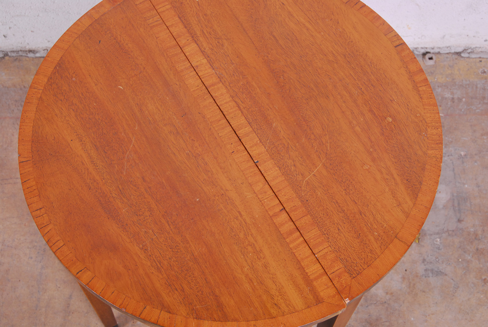 Half Circle Side Table Pair
