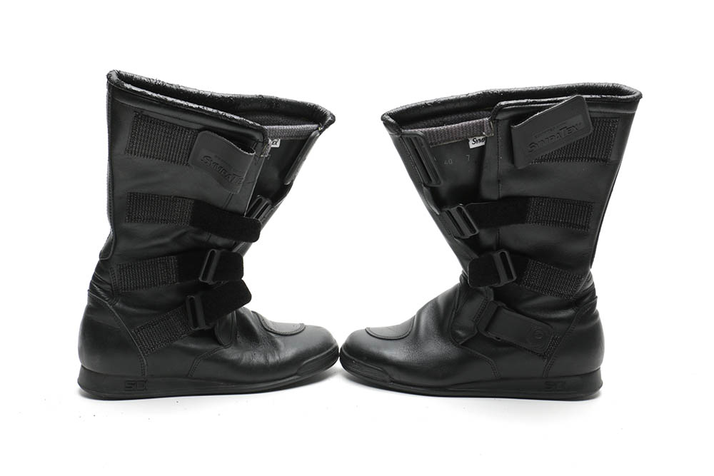 Motorcycle Gear Including Sidi Boots, Shoei Helmet, All Season Pants and Other