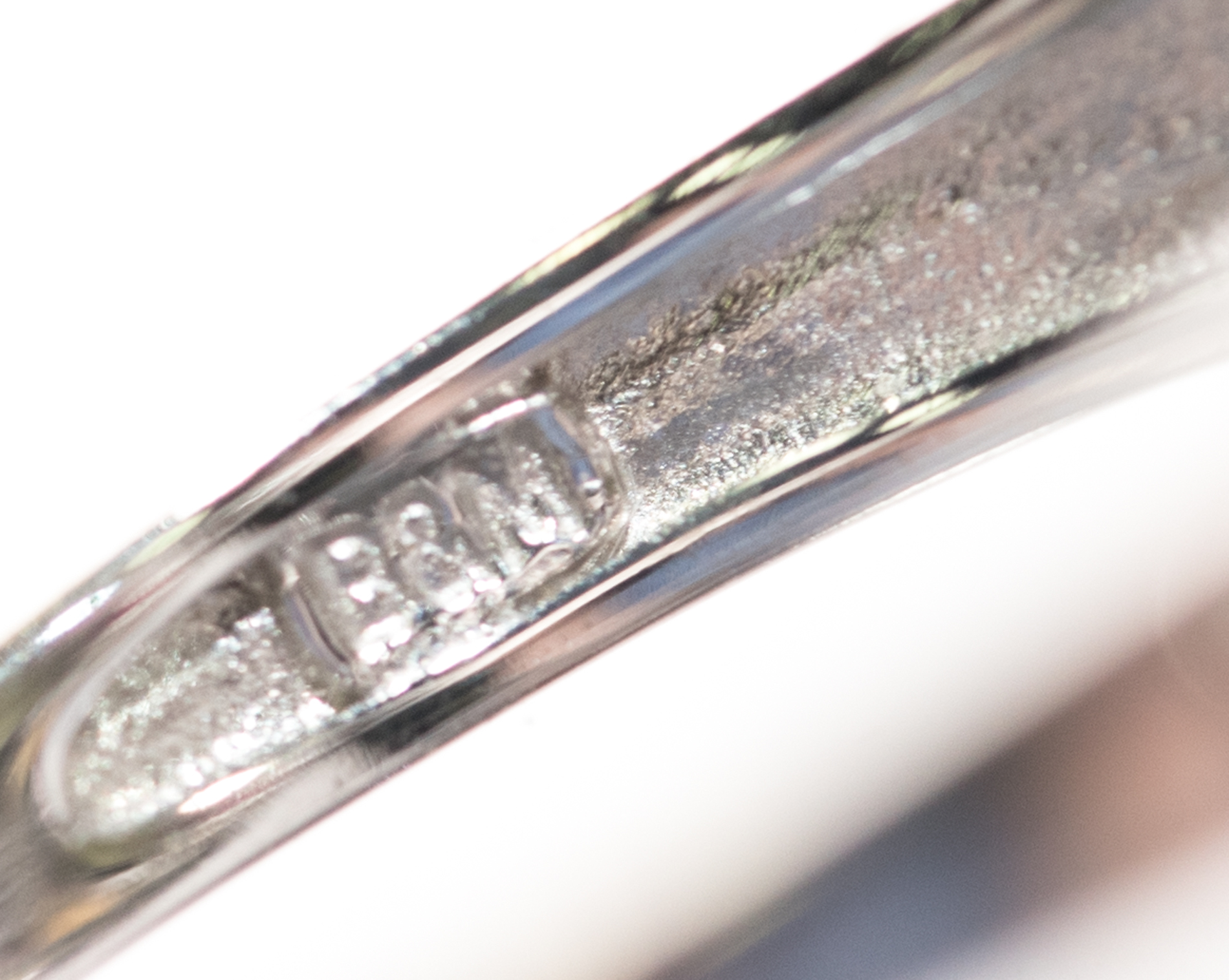 14K White Gold, Green Glass, Diamond, and Multi-Gemstone Ring