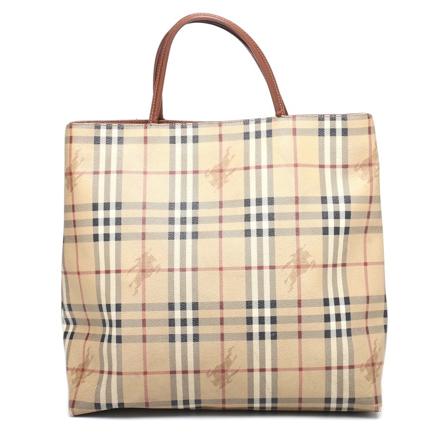 Burberry Haymarket Check Tote