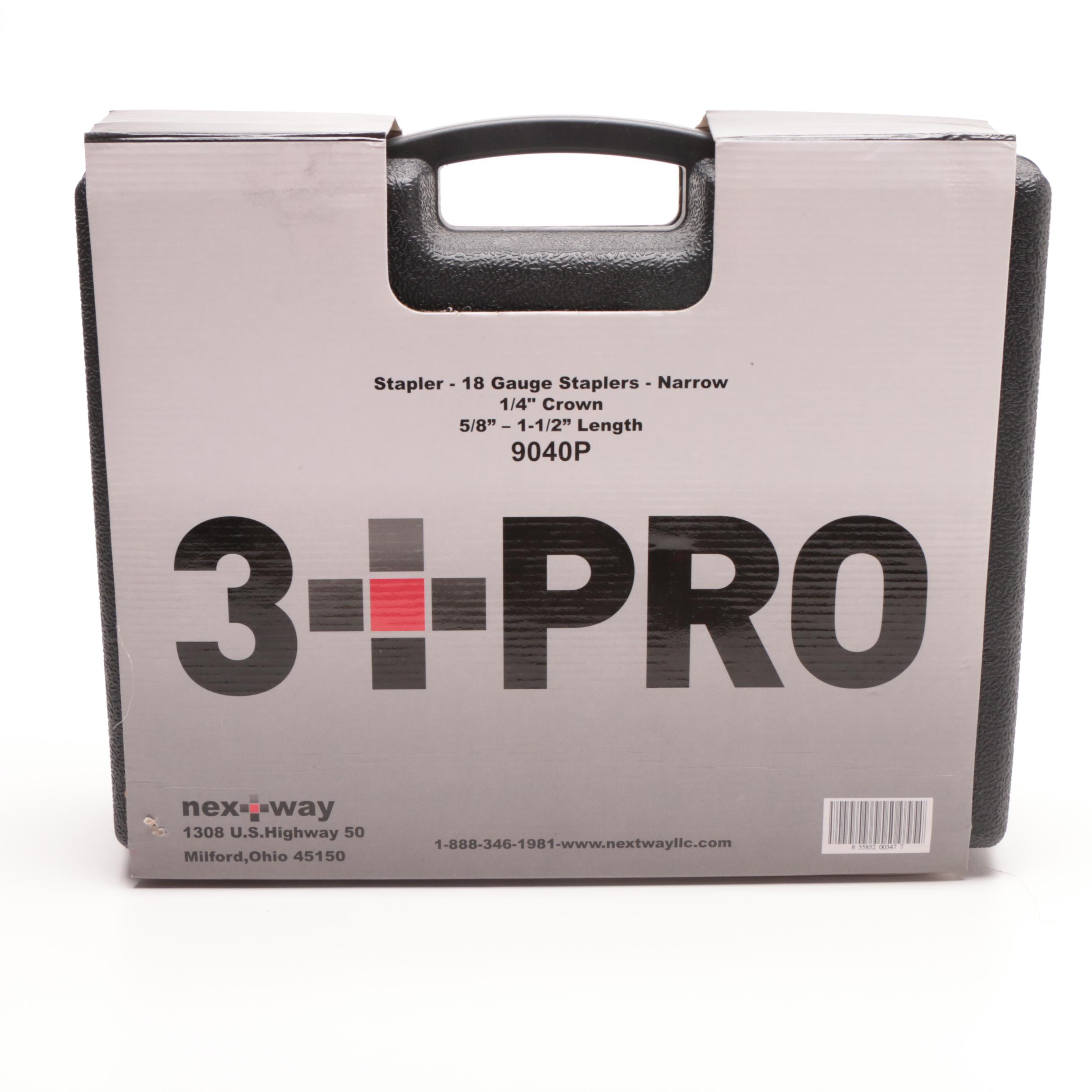 "Nex-Way" Eighteen Gauge Pneumatic Staple Gun With Case