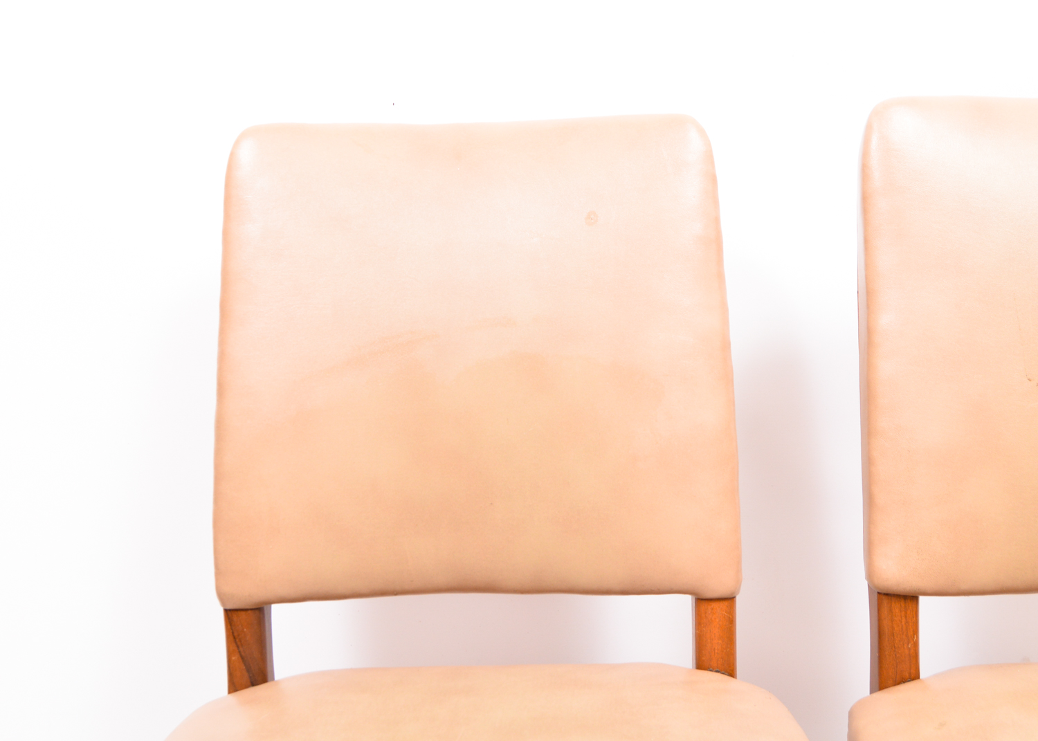 Mid Century Modern Vinyl Upholstered Chairs by B.L. Marble Chair Co.