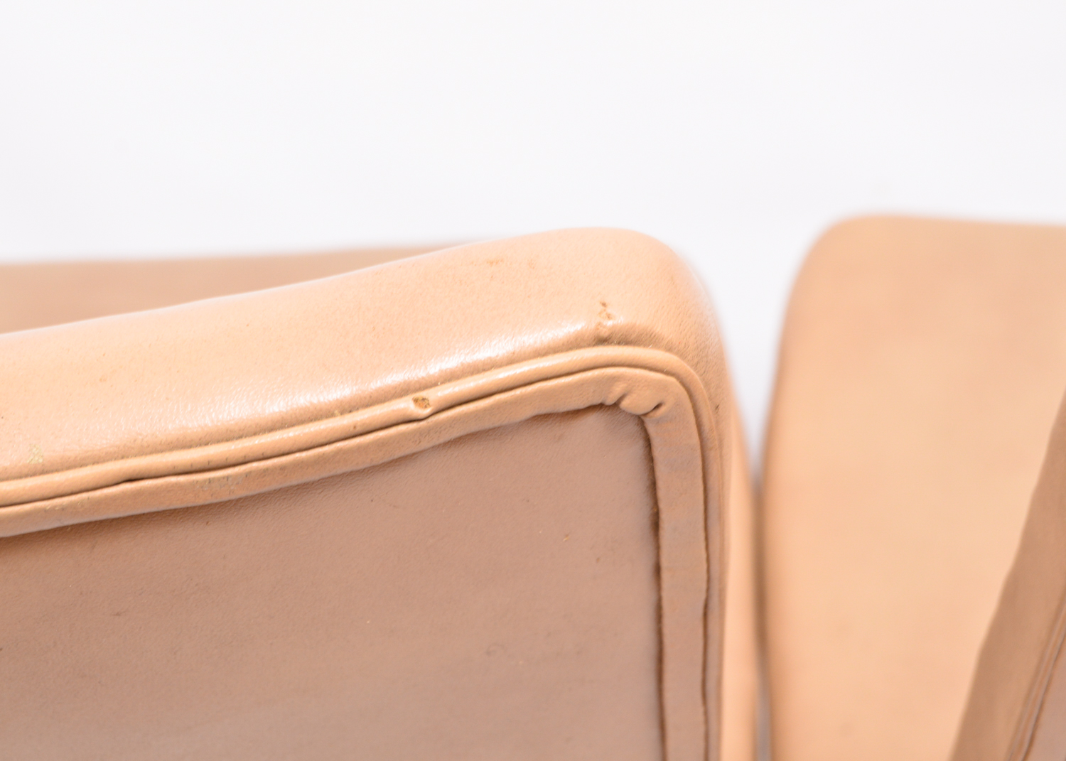 Mid Century Modern Vinyl Upholstered Chairs by B.L. Marble Chair Co.