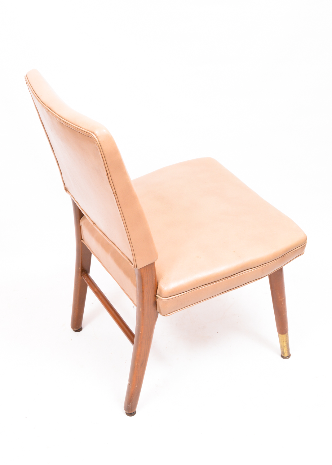 Mid Century Modern Vinyl Upholstered Chairs by B.L. Marble Chair Co.