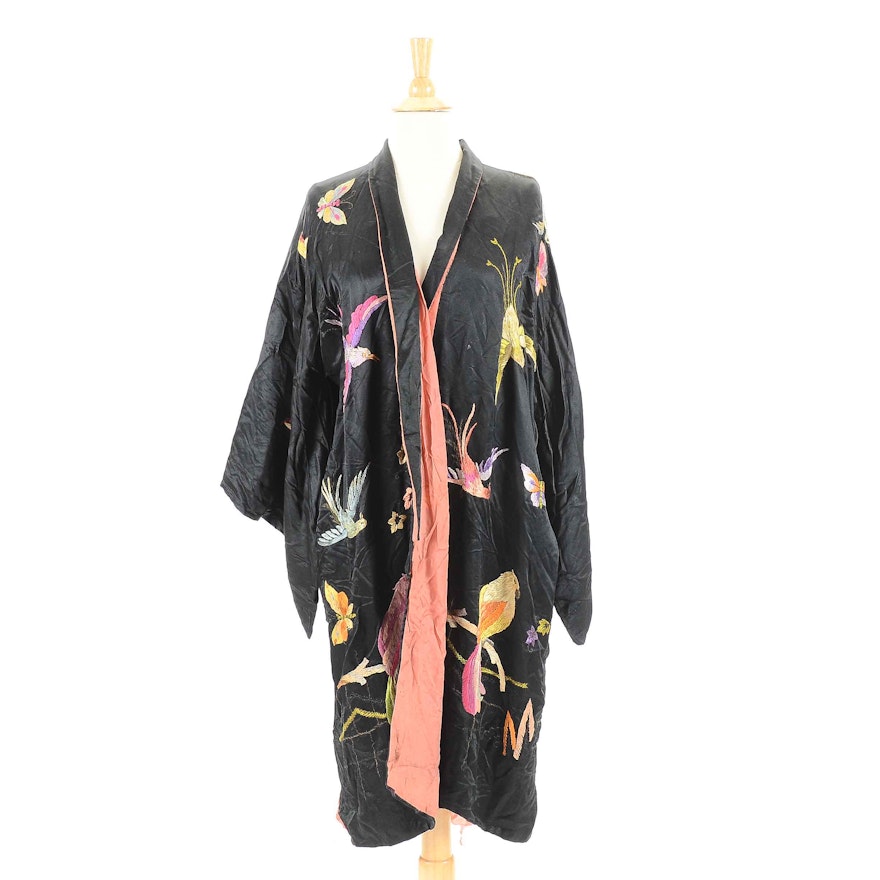 Vintage Embroidered Kimono Inspired Jacket