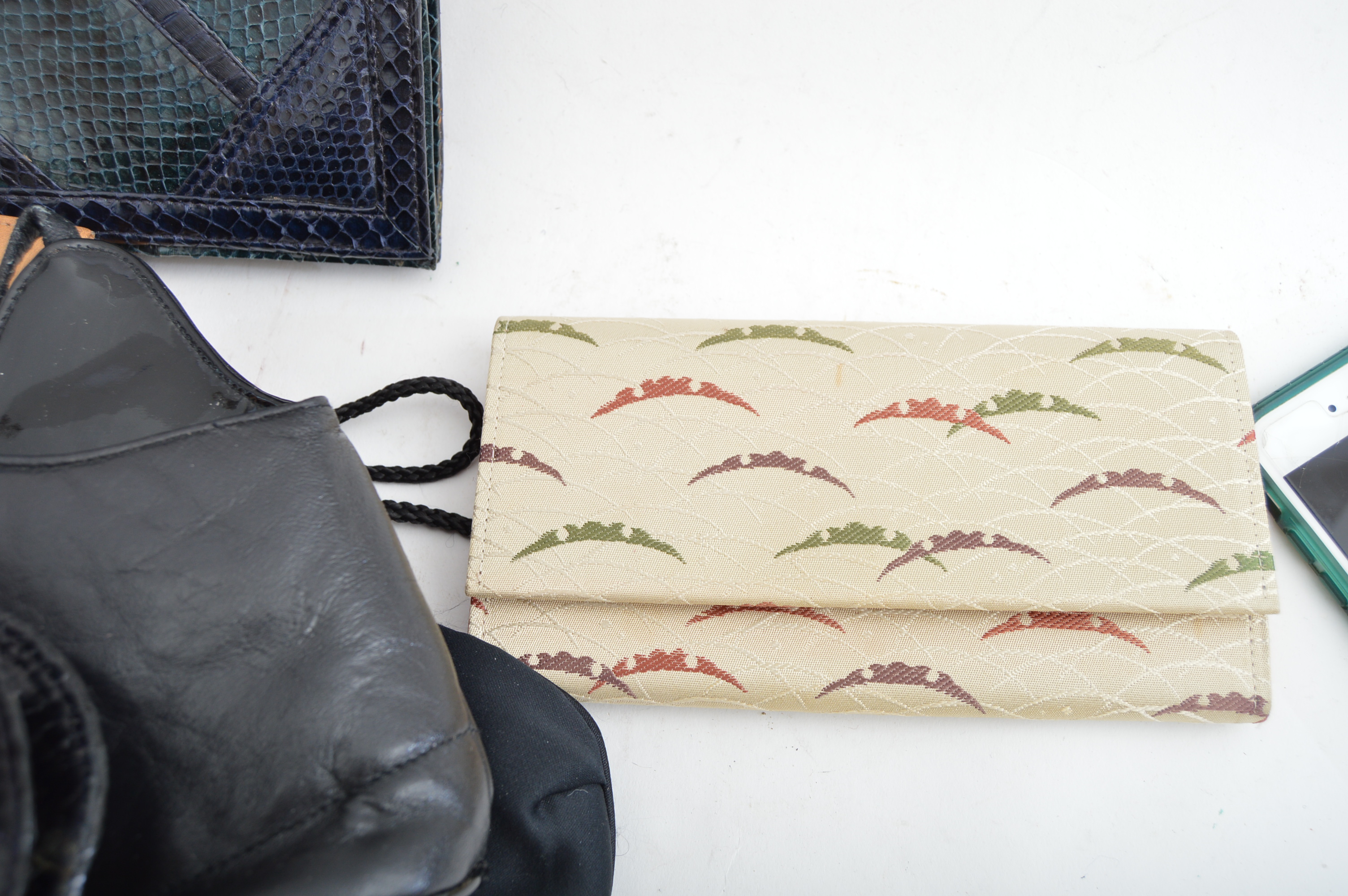 Vintage Handbags with Beaded, Eel Skin, Snakeskin