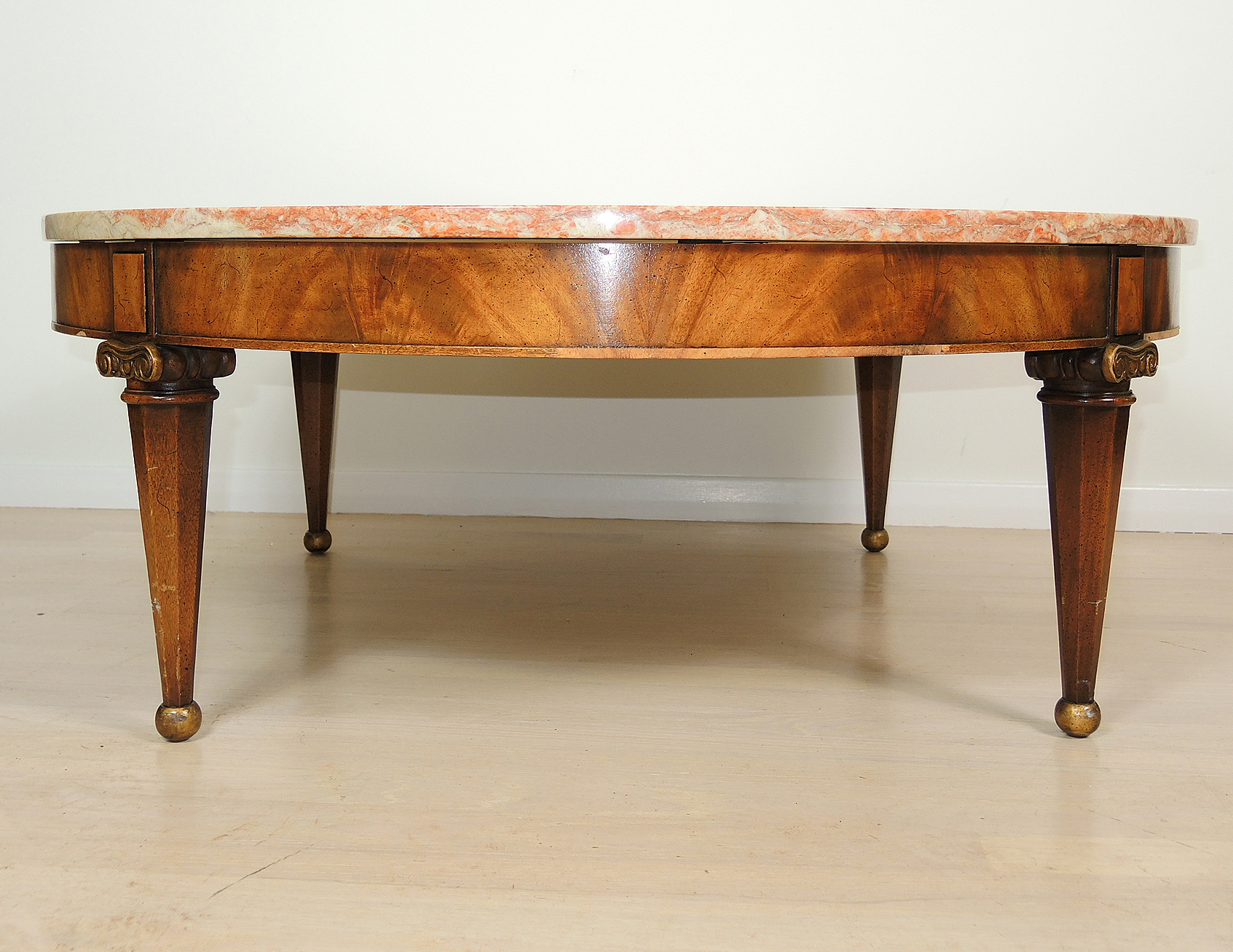 Vintage Round Marble Top Coffee Table