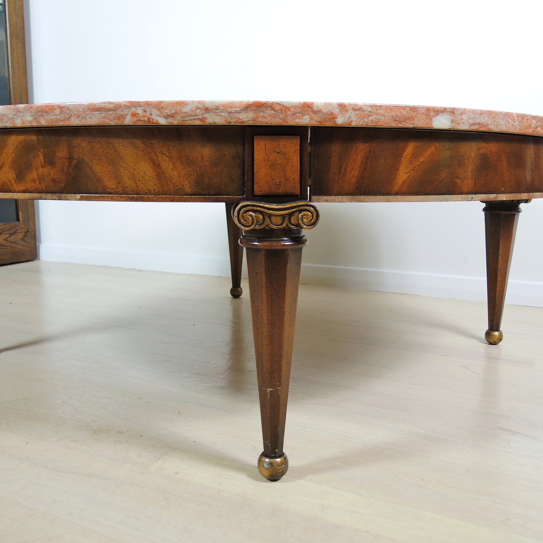 Vintage Round Marble Top Coffee Table