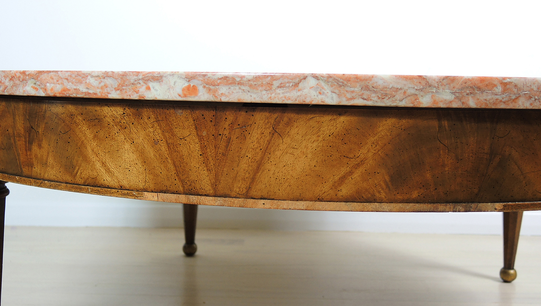 Vintage Round Marble Top Coffee Table