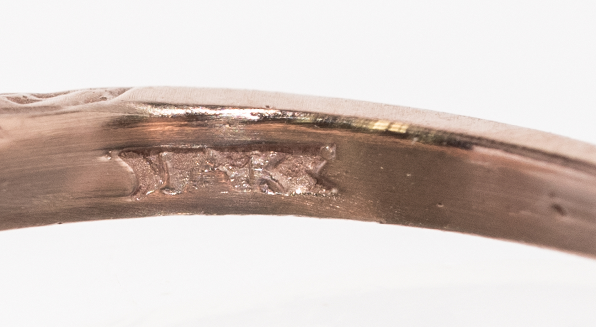 14K Yellow and Rose Gold and Alexandrite Ring