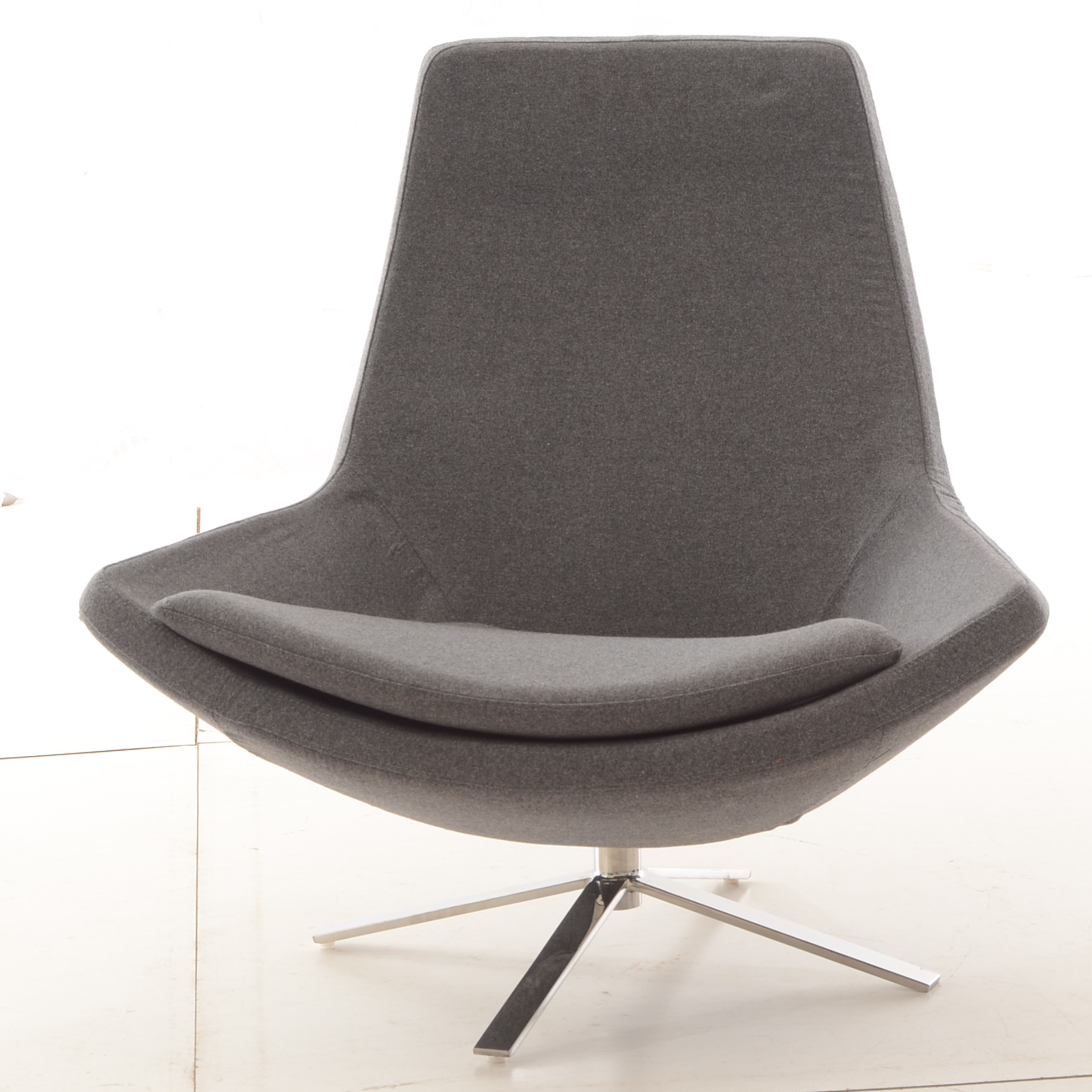 Retropolitan Modern Cashmere Lounge Wing Chair
