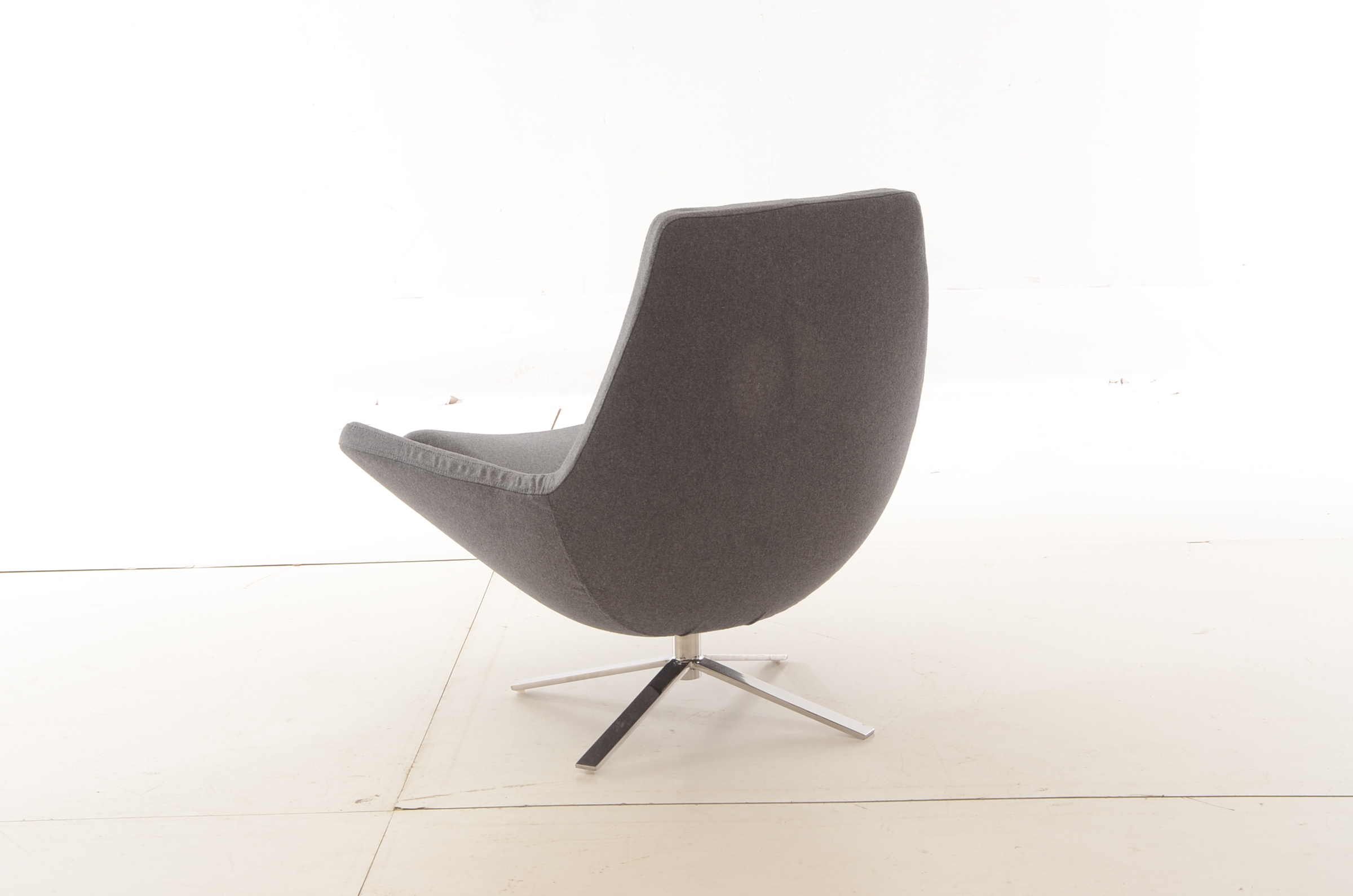 Retropolitan Modern Cashmere Lounge Wing Chair