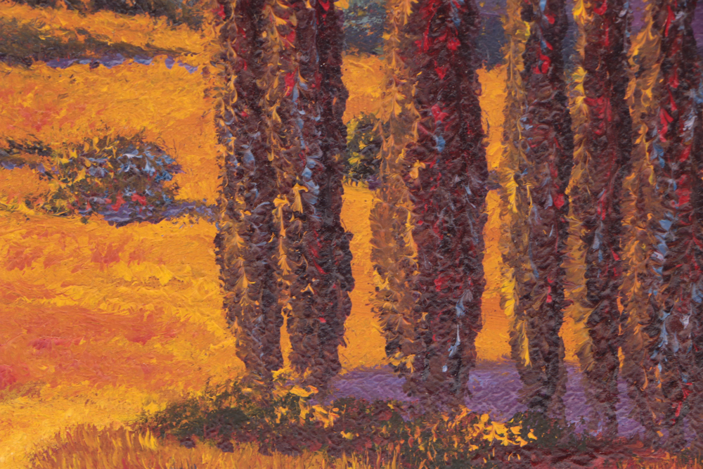 Sesillie Girelli Oil Painting on Canvas "Tuscan Country Road"