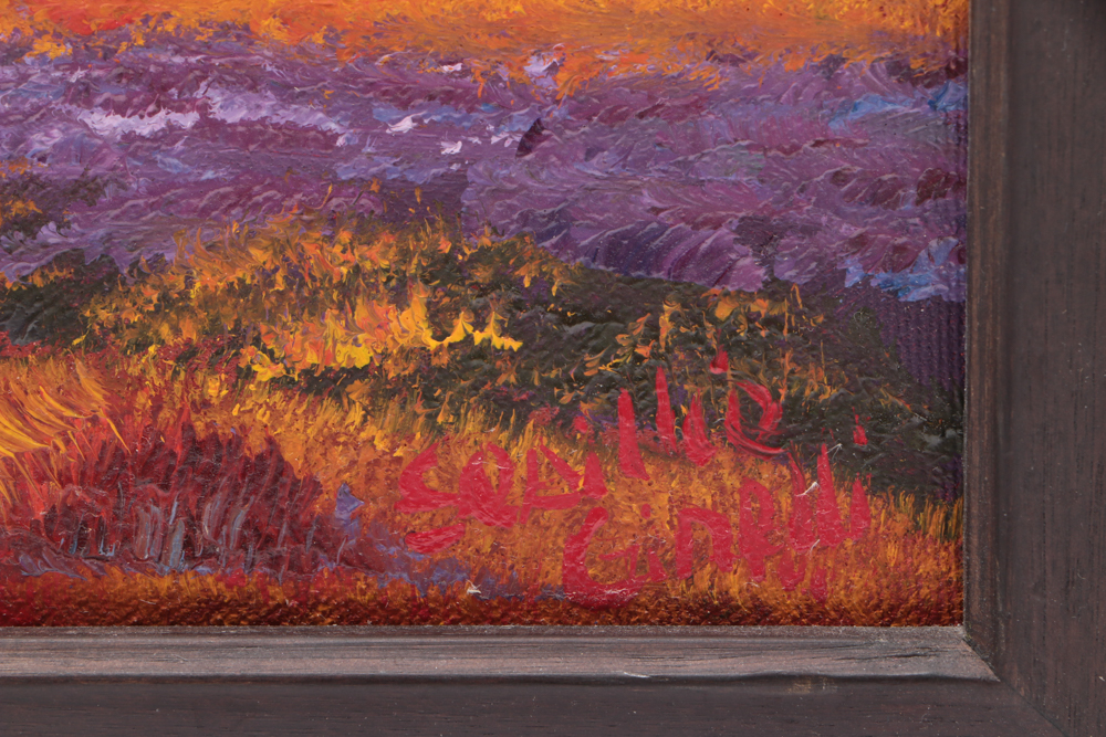 Sesillie Girelli Oil Painting on Canvas "Tuscan Country Road"