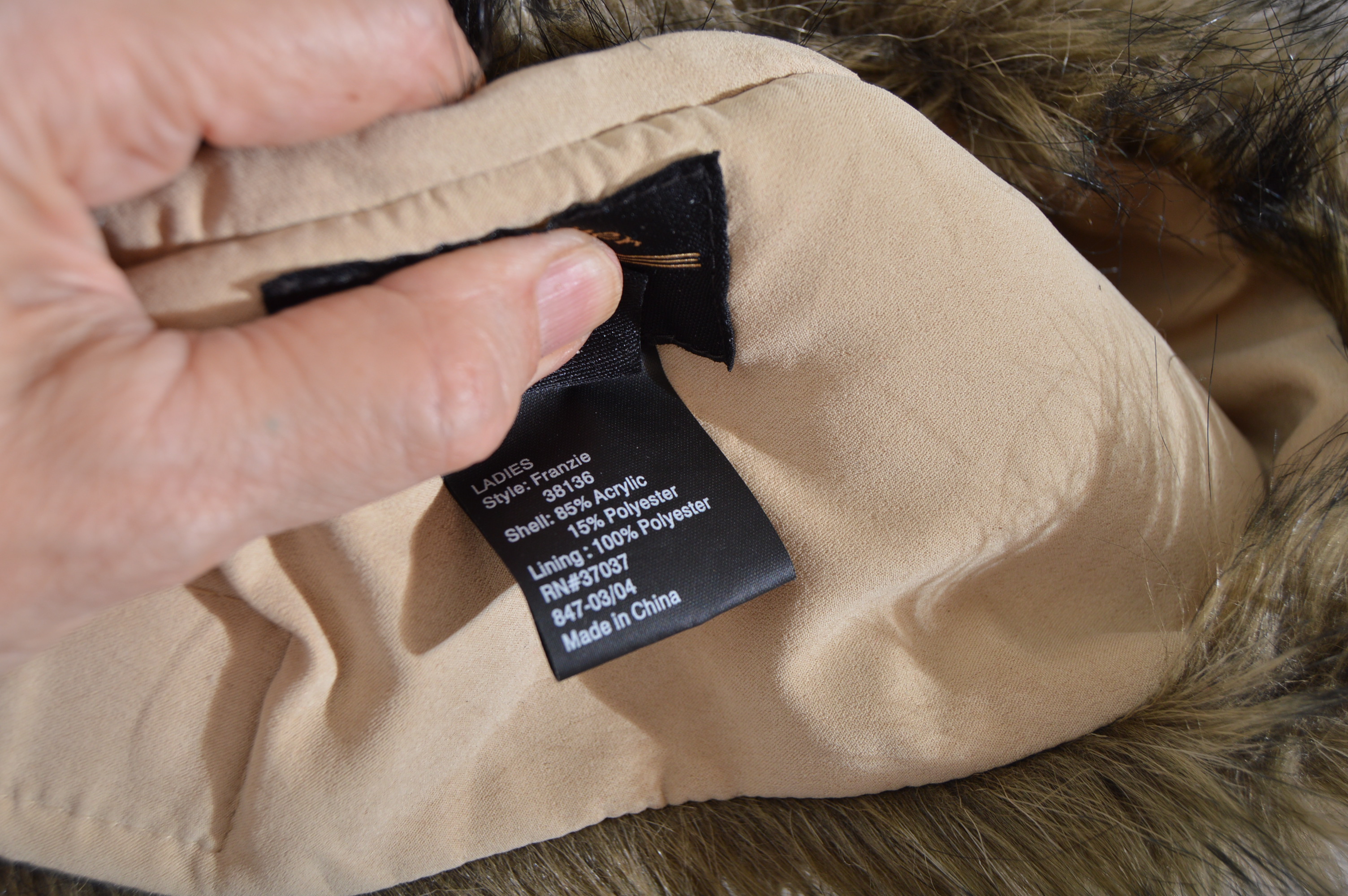 Vintage Black Mink Fur Hat and Obermeyer Faux Fur Hat