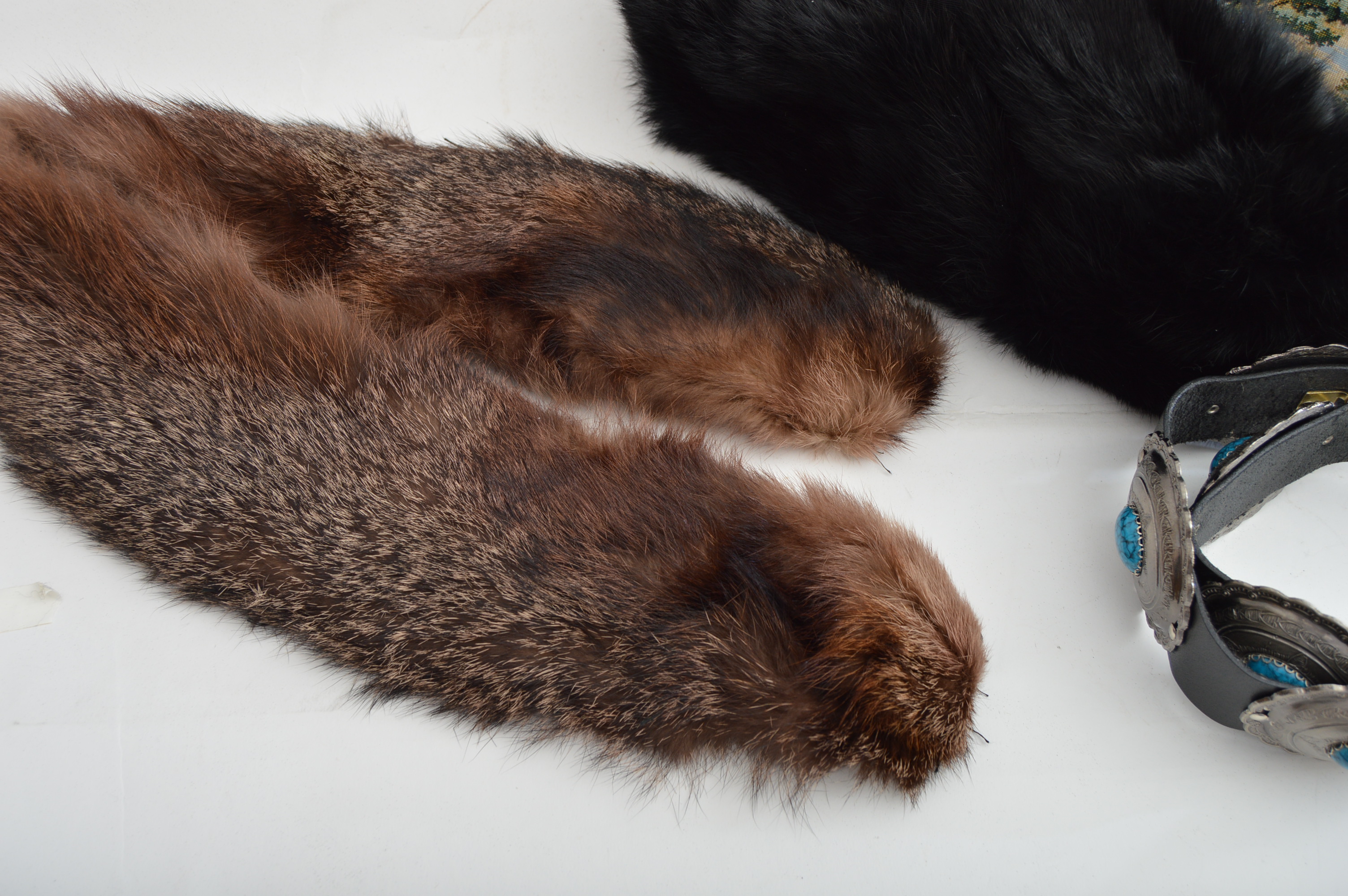 Vintage Biltmore Canadian Genuine Fur Trapper Hat, Fur Collar, Accessories