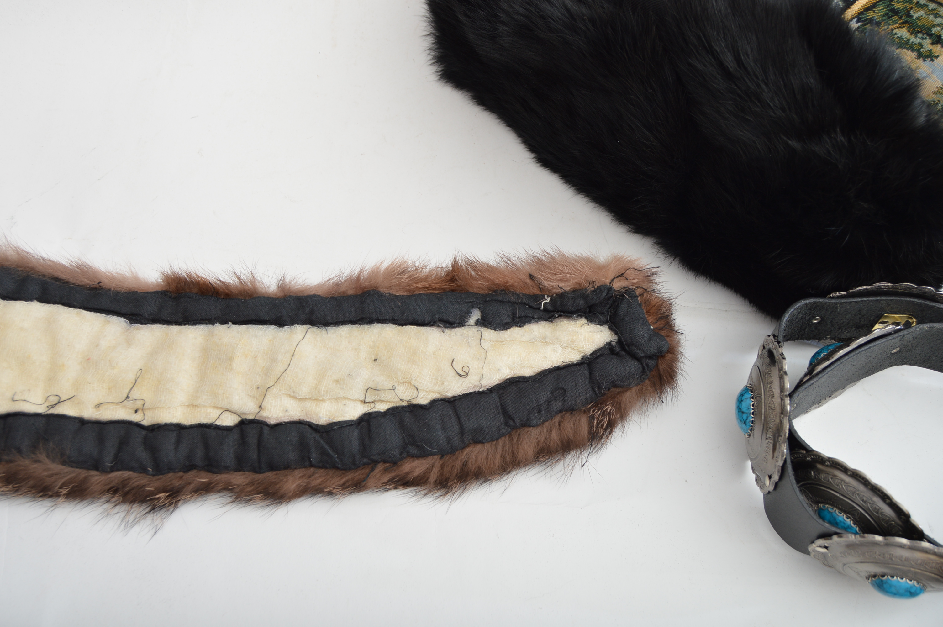 Vintage Biltmore Canadian Genuine Fur Trapper Hat, Fur Collar, Accessories