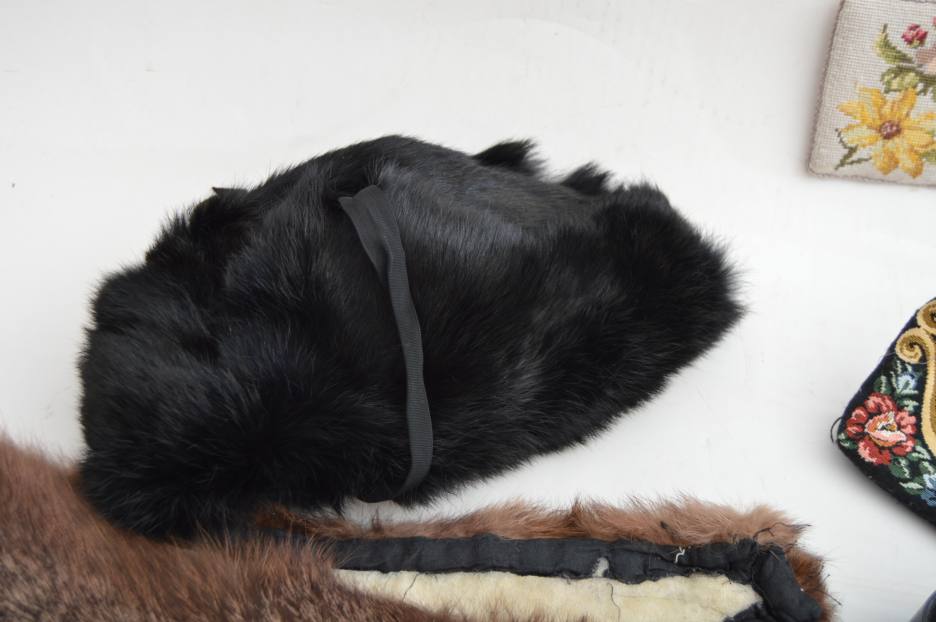 Vintage Biltmore Canadian Genuine Fur Trapper Hat, Fur Collar, Accessories