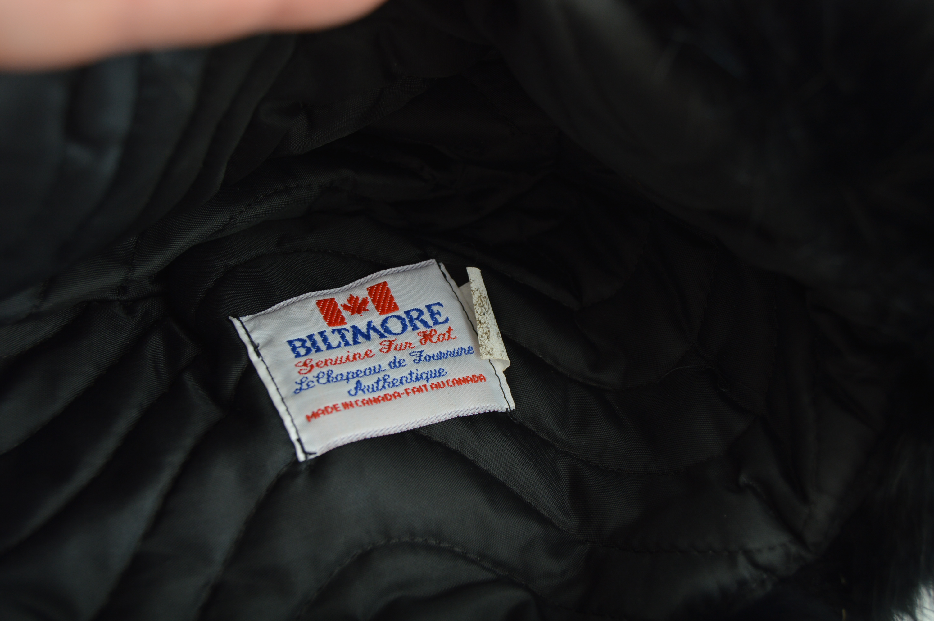 Vintage Biltmore Canadian Genuine Fur Trapper Hat, Fur Collar, Accessories