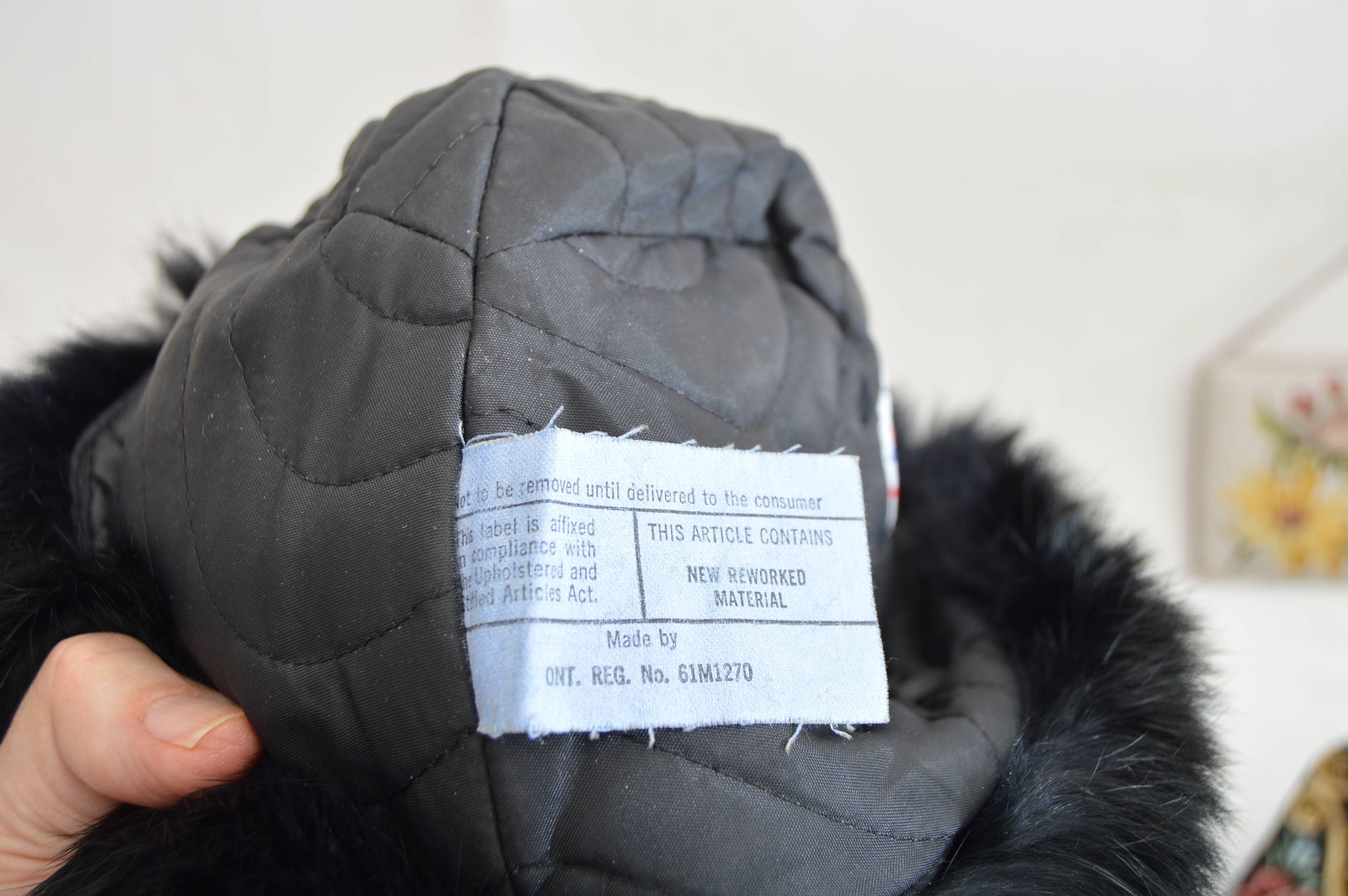 Vintage Biltmore Canadian Genuine Fur Trapper Hat, Fur Collar, Accessories