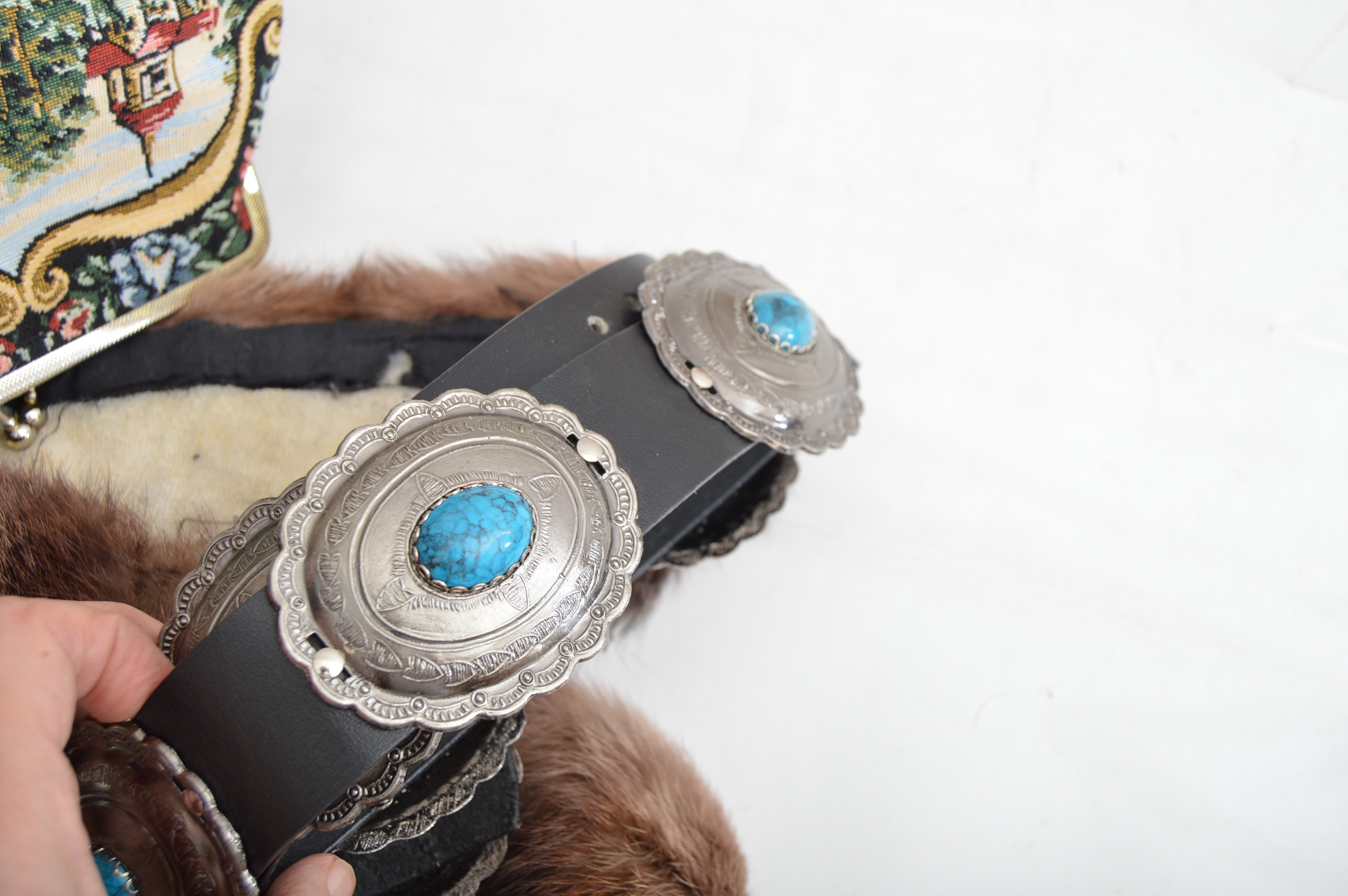 Vintage Biltmore Canadian Genuine Fur Trapper Hat, Fur Collar, Accessories