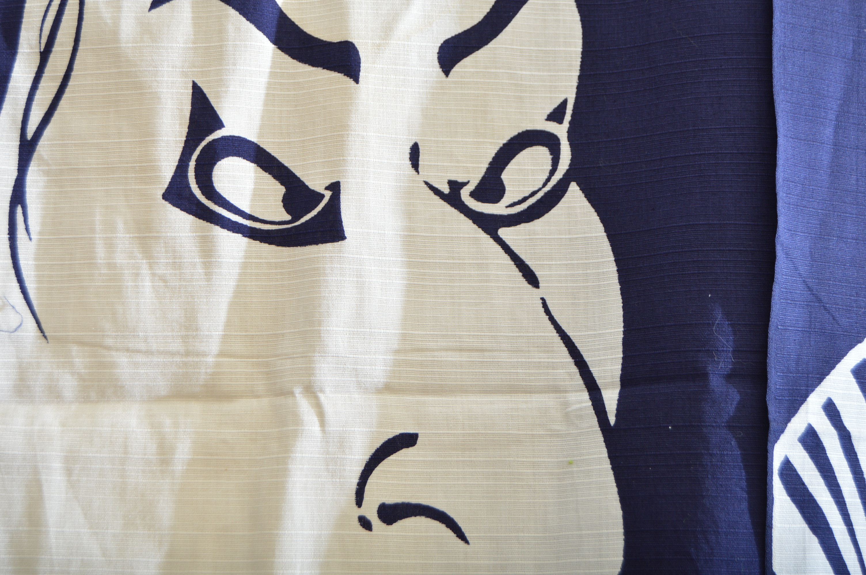 Pair of Japanese Indigo Noren Curtains