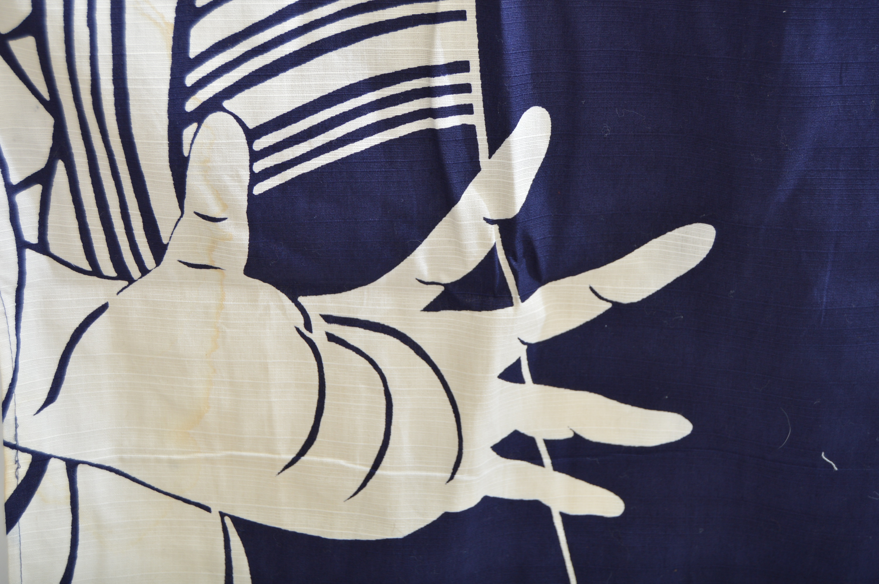 Pair of Japanese Indigo Noren Curtains