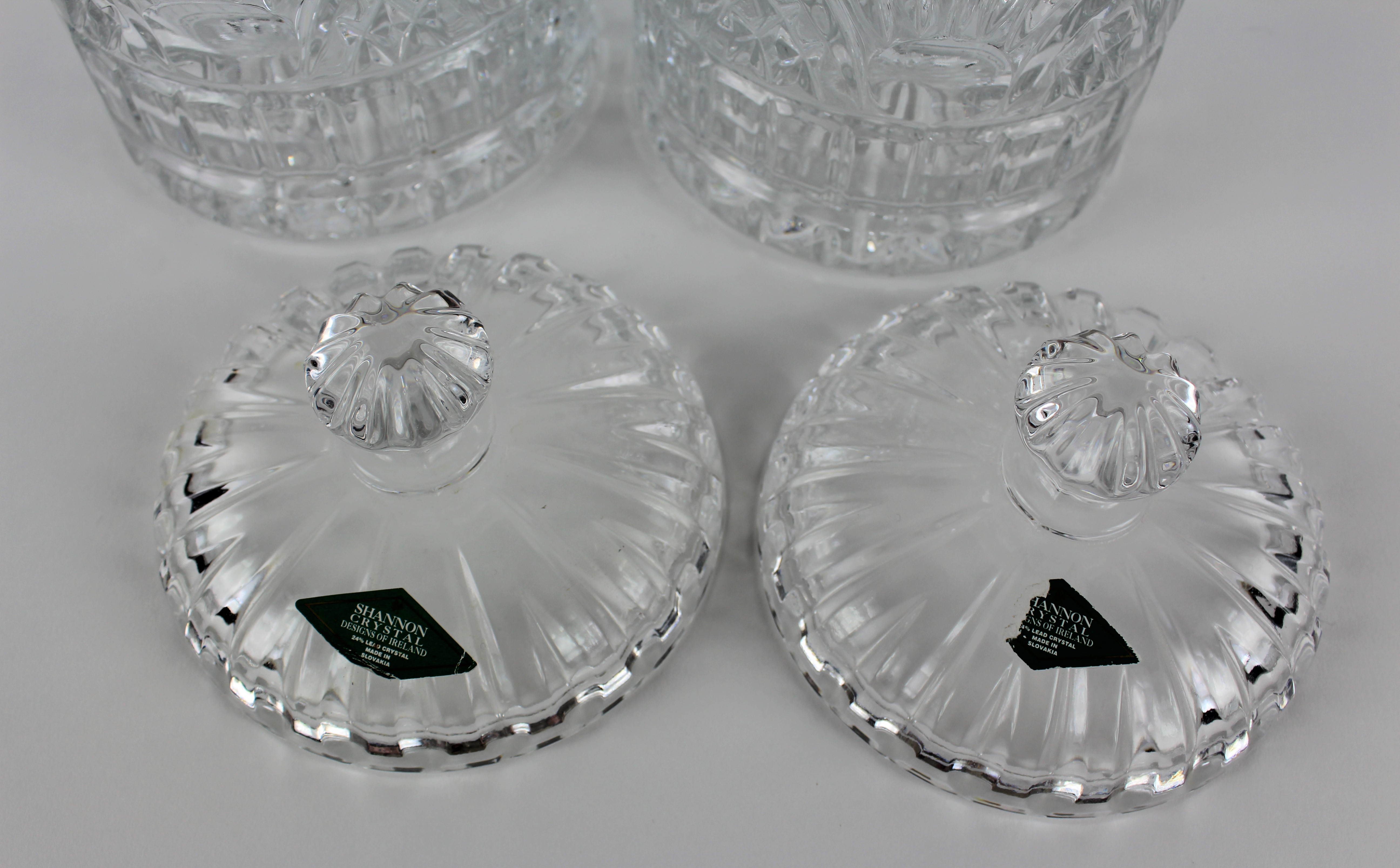 Shannon Crystal Biscuit Jars