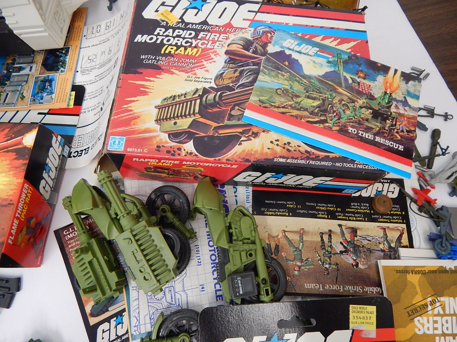 1980 Star Wars Command Center, GI Joe Toys with Original Boxes