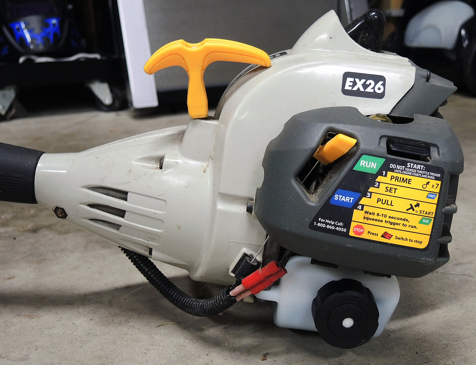 Ryobi EX26 Trimmer with Tiller and Blower Attachments