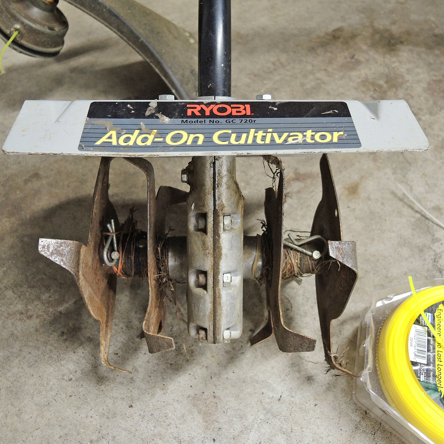 Ryobi EX26 Trimmer with Tiller and Blower Attachments