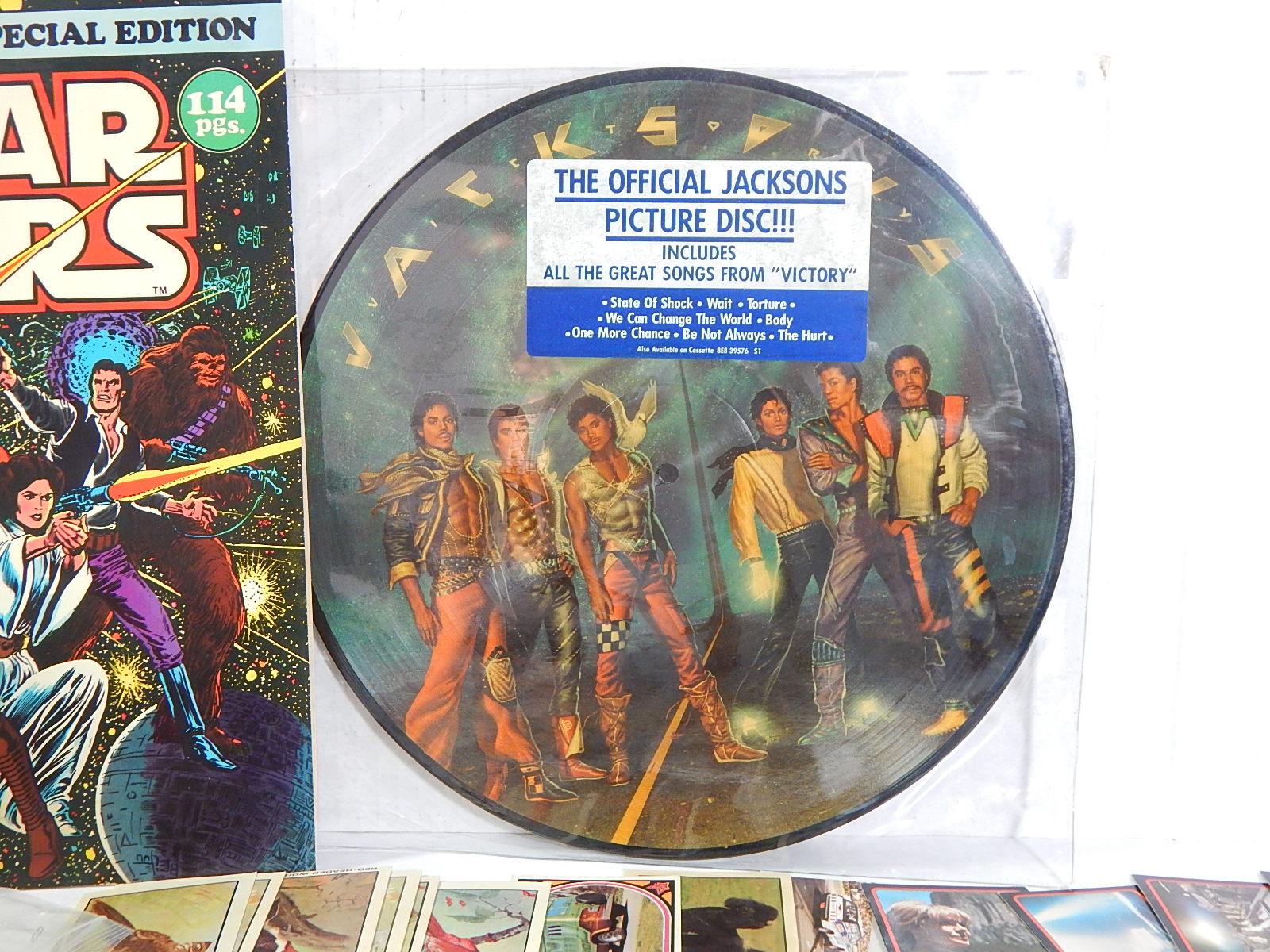 Star Wars Collectibles, Non-Sport Cards, 1984 CBS Michael Jackson Album,More