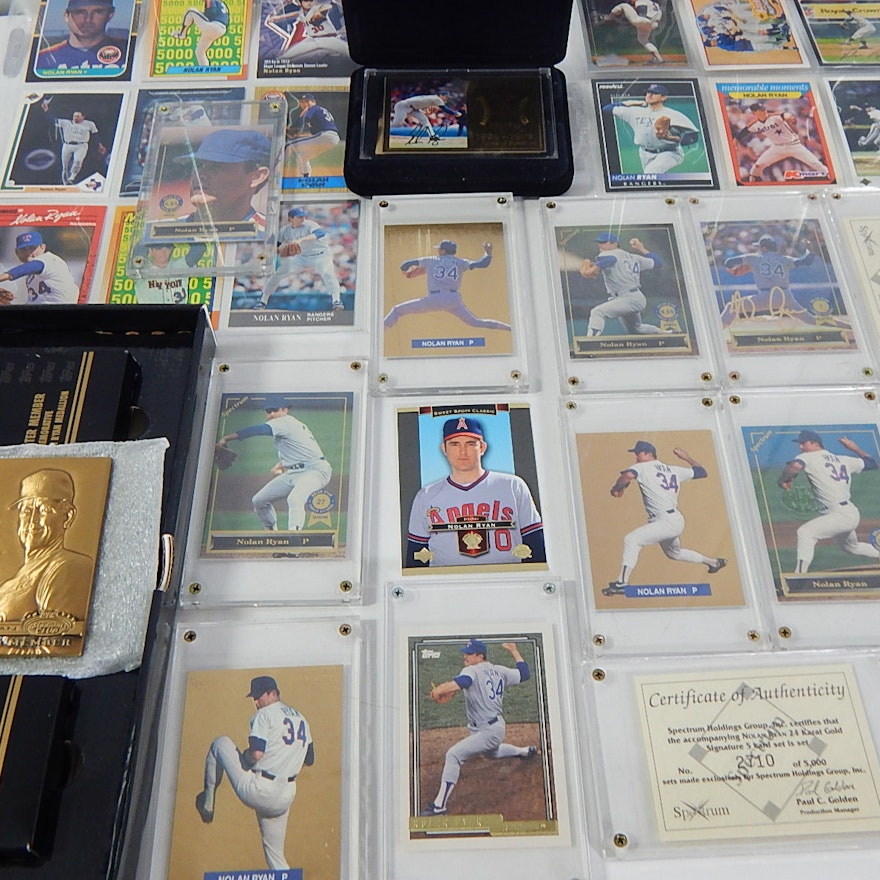 HOF Nolan Ryan Baseball Card Collection