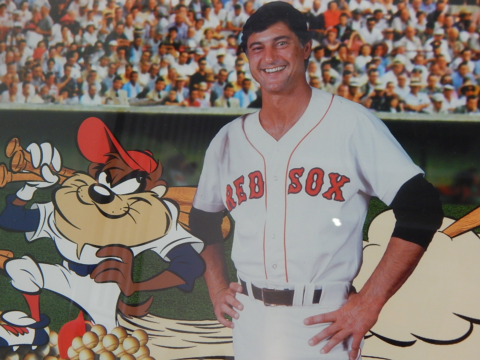HOF Carl Yastrzemski "Taz n' Yaz" Signed Toon Art Cooperstown Collection Print