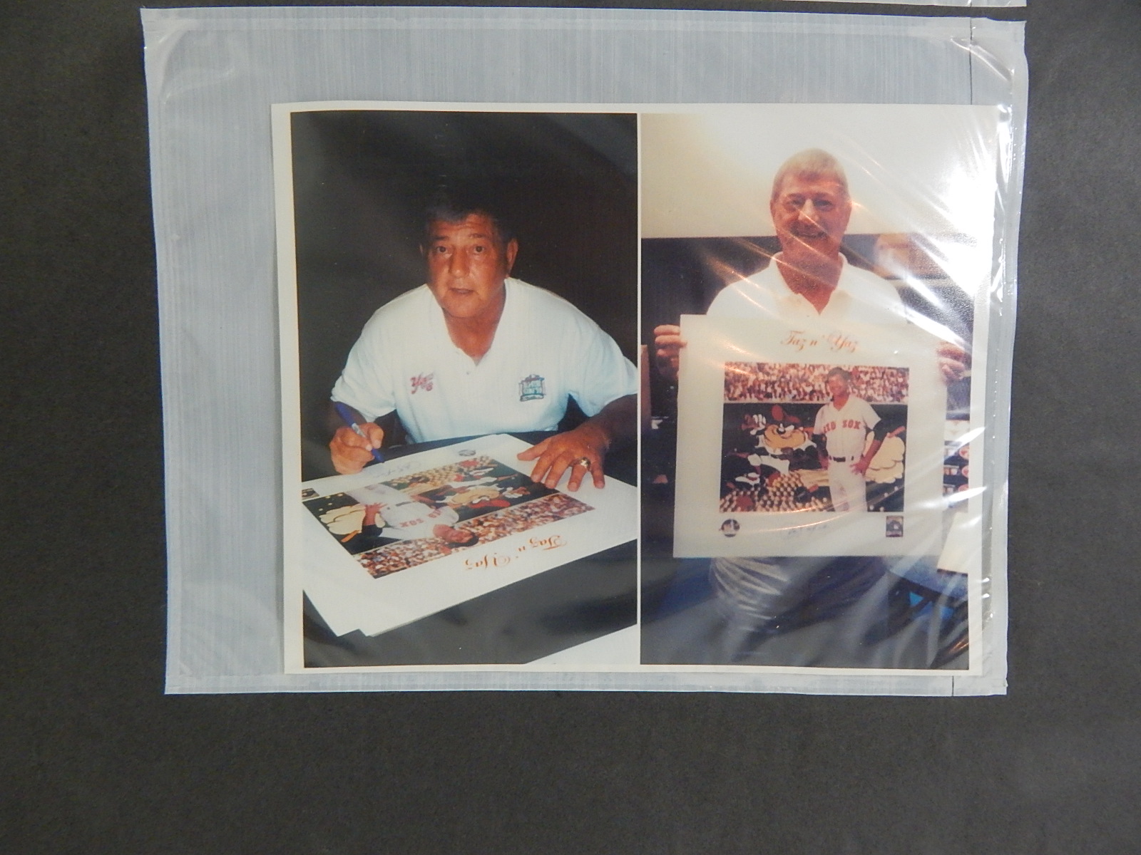 HOF Carl Yastrzemski "Taz n' Yaz" Signed Toon Art Cooperstown Collection Print