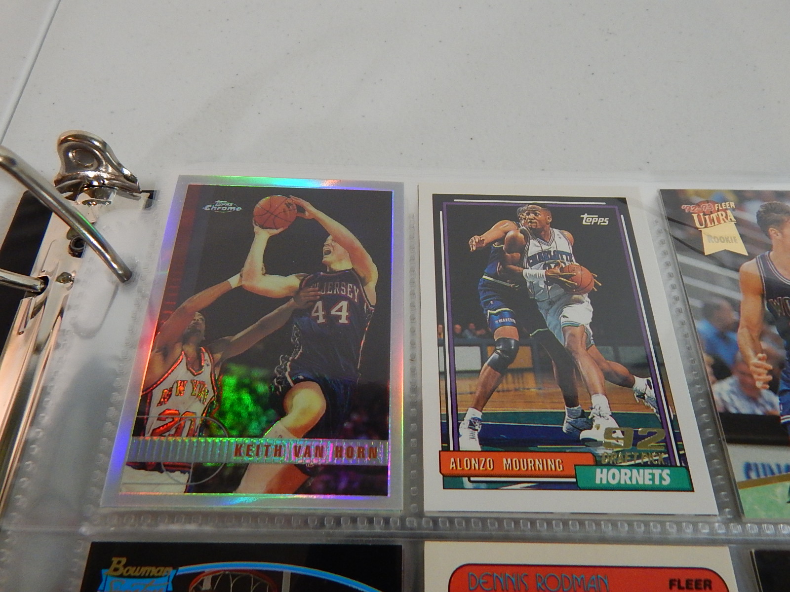 Over 100 Rookie Basketball Cards in Album
