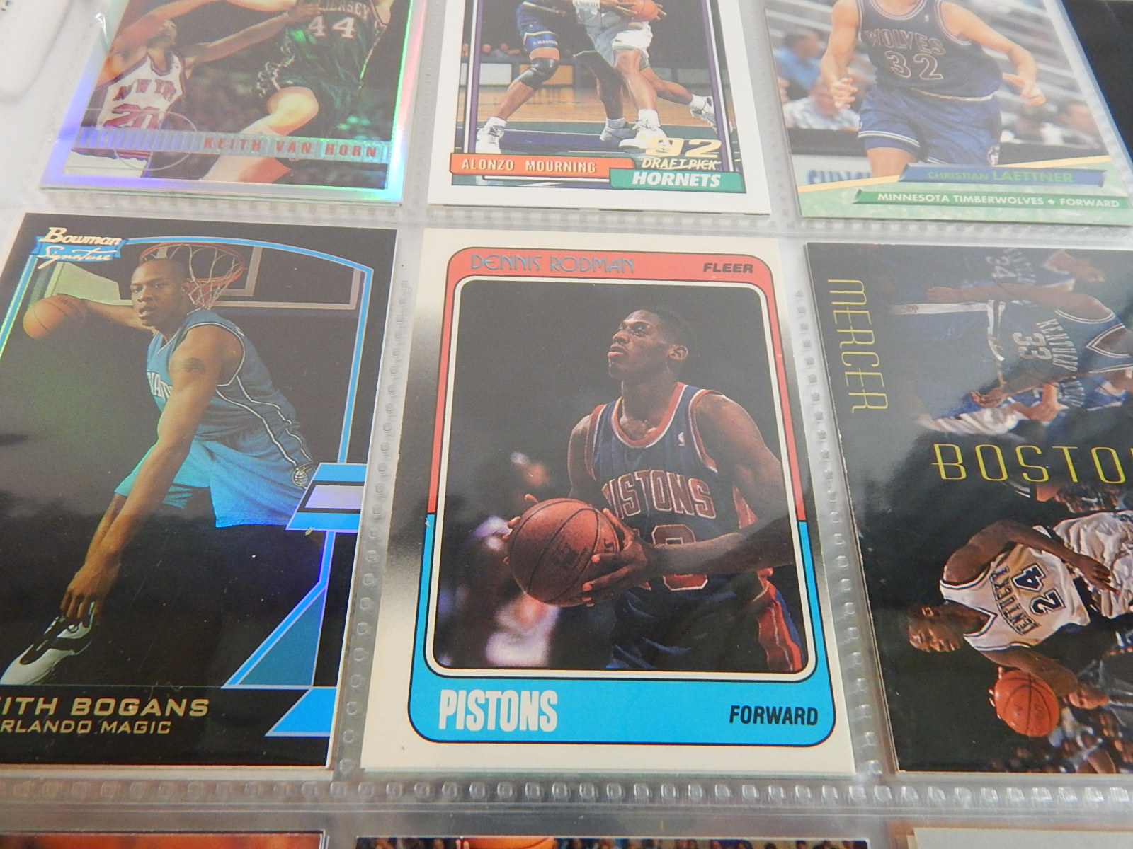 Over 100 Rookie Basketball Cards in Album