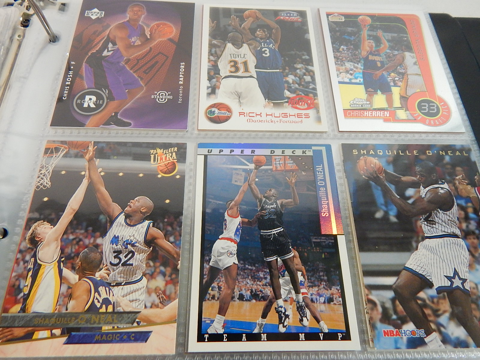 Over 100 Rookie Basketball Cards in Album