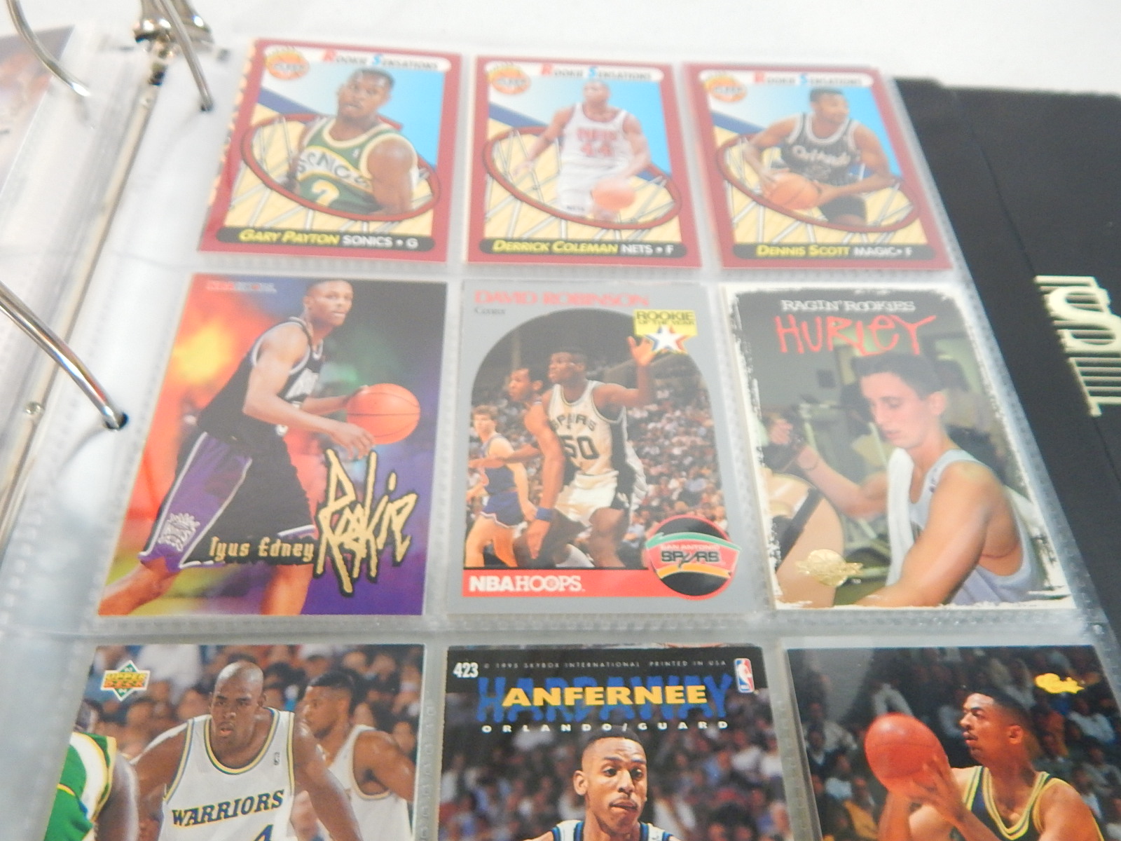 Over 100 Rookie Basketball Cards in Album