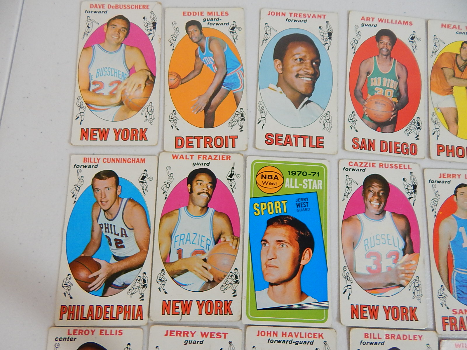 1969/1970 Topps HOF Basketball Tall Boy Cards