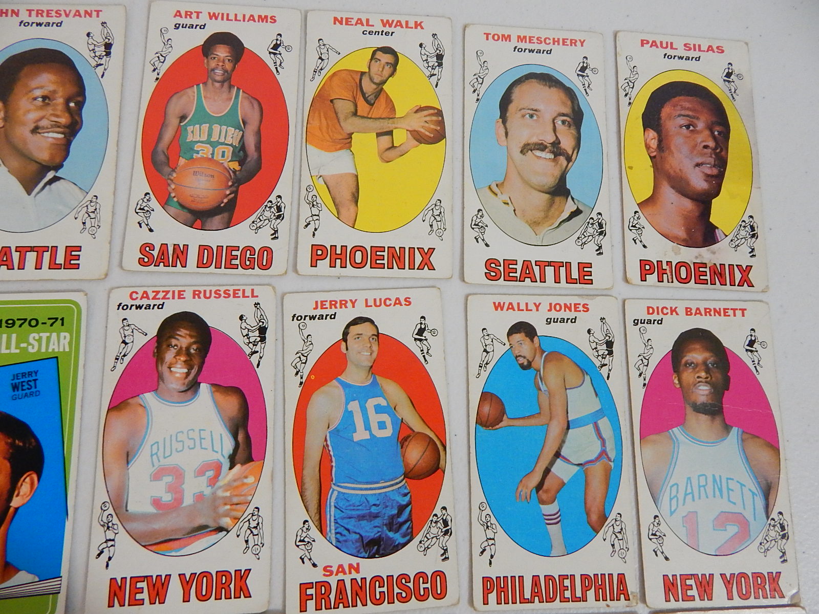 1969/1970 Topps HOF Basketball Tall Boy Cards
