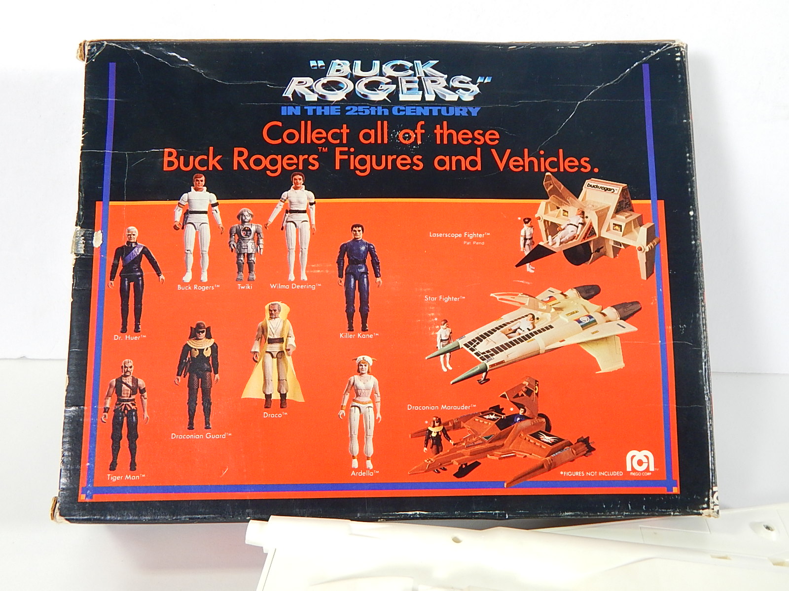 1979 Buck Rogers Star Fighter with Figurine and Original Box by Mega Corp.
