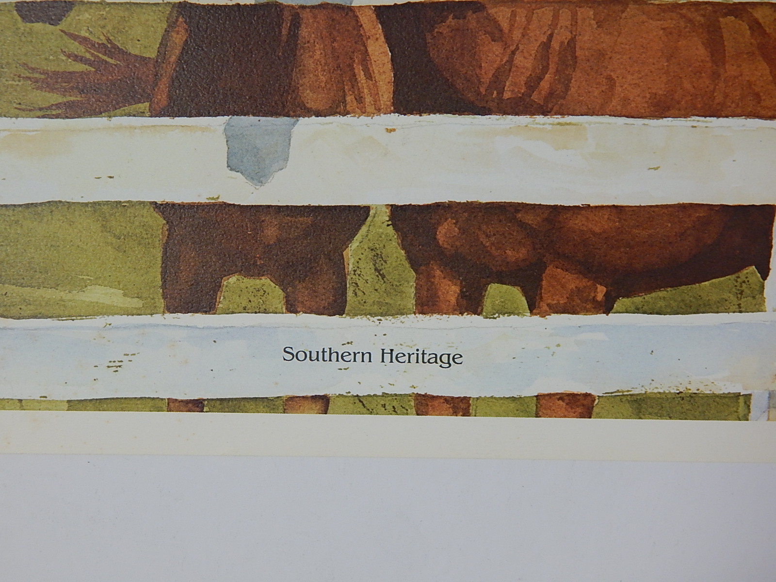 1984 Tony Oswald Signed Limited "Southern Heritage" Lithograph