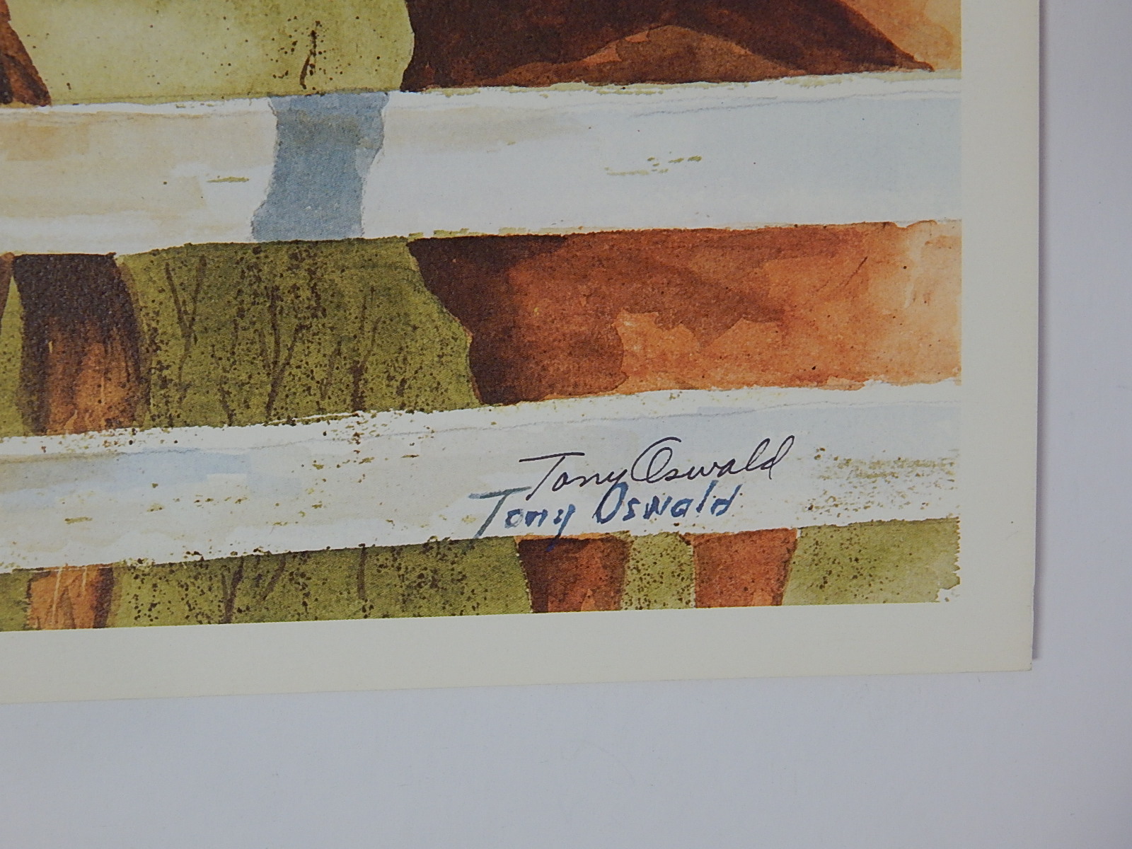1984 Tony Oswald Signed Limited "Southern Heritage" Lithograph